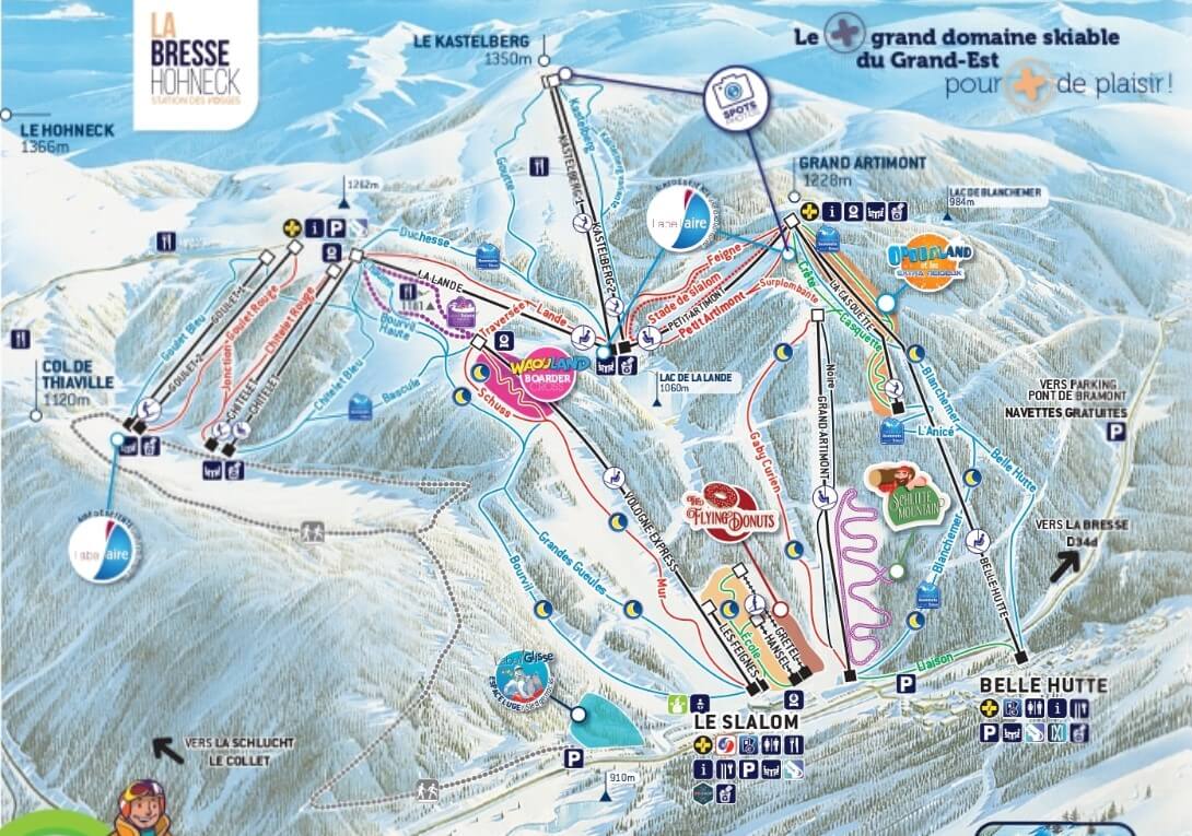 La Bresse Hohneck - Trail map