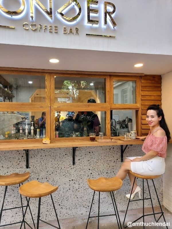 A trendy coffee in Hanoi