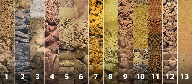 The different kinds of soil that can be found under Alsace vineyards